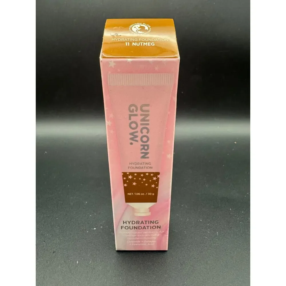 Unicorn Glow Hydrating Foundation Shade 11 Nutmeg 1.06 Oz / 30g New in Box
